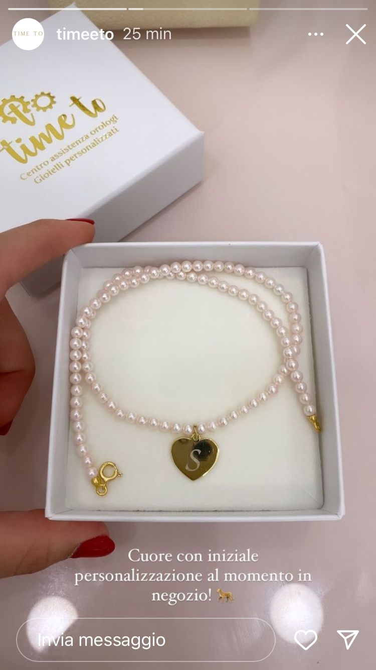 COLLANA PERLINE ROSA