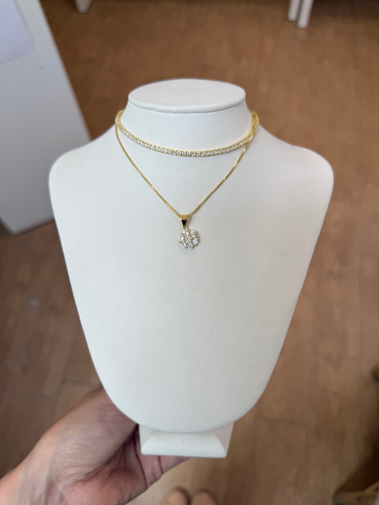 COLLANA COORDINATA FIORE LUMINOSO