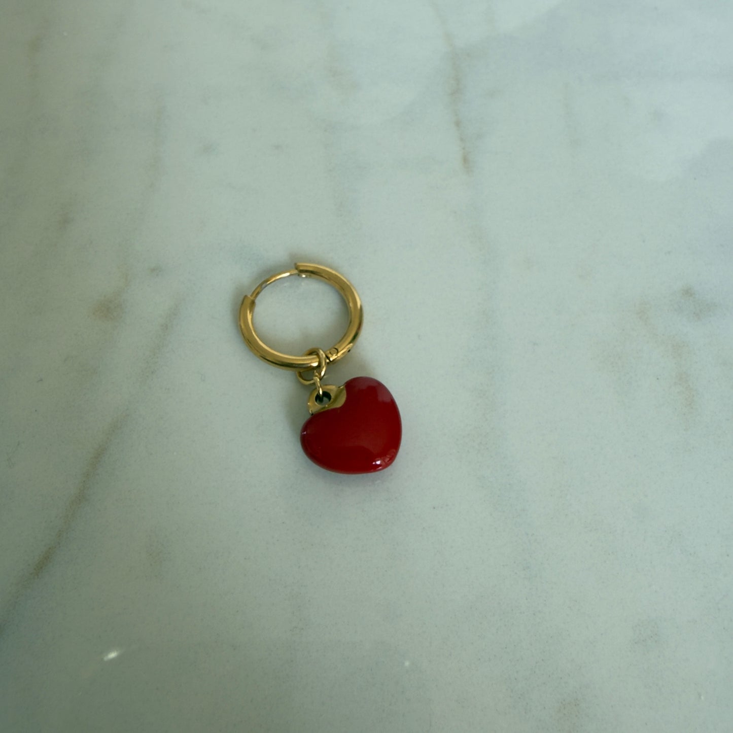 Orecchino singolo cuore