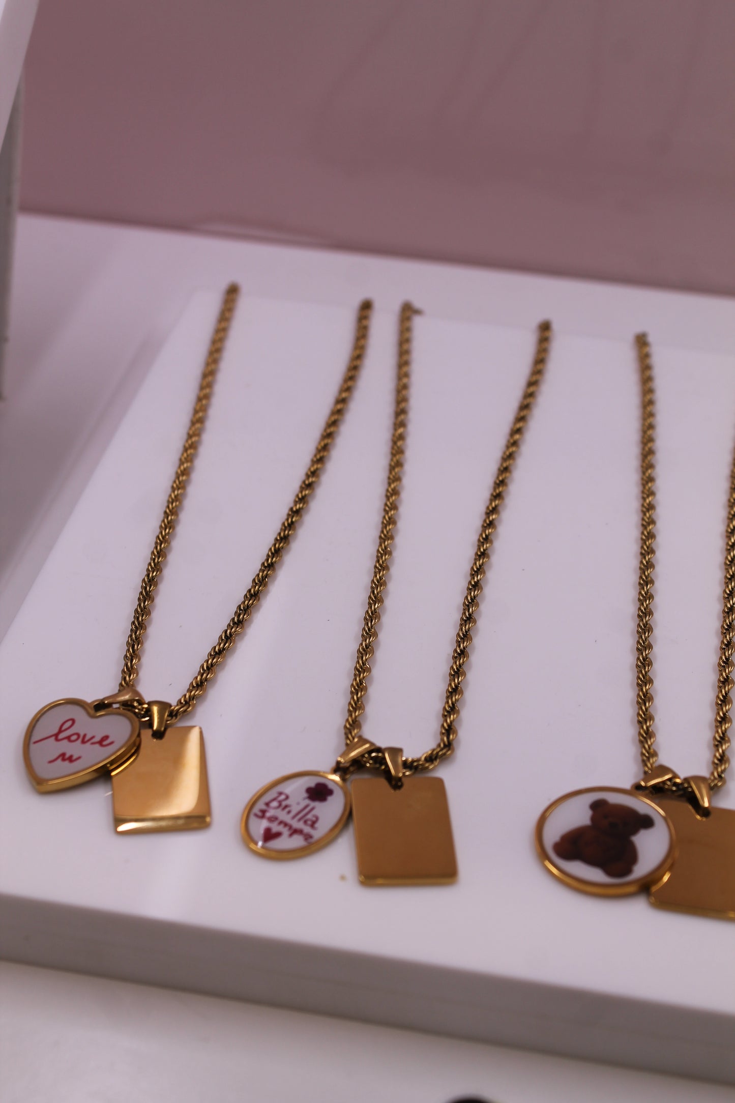 COLLANA LOV U + targhetta