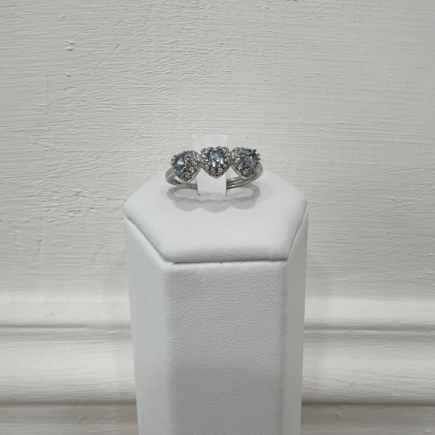 Anello cuori turchesi