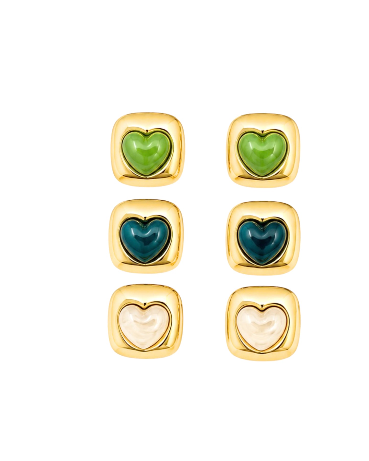 ORECCHINI BOTTONE CUORE