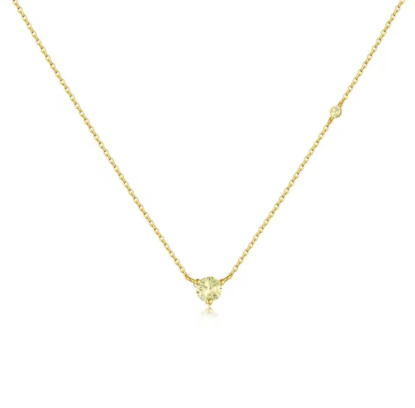 COLLANA PUNTO LUCE CON PIETRA COLORATA