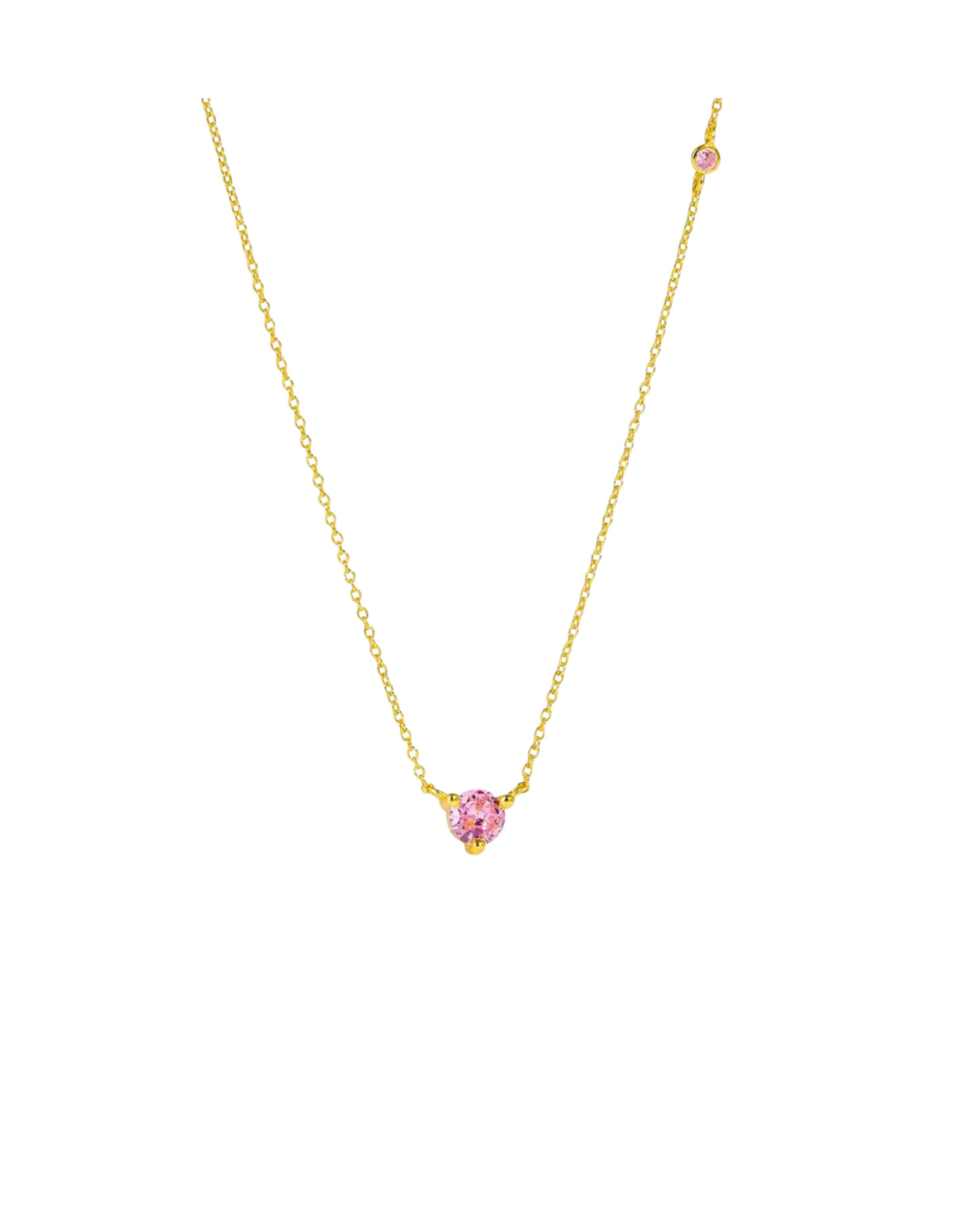 COLLANA PUNTO LUCE CON PIETRA COLORATA