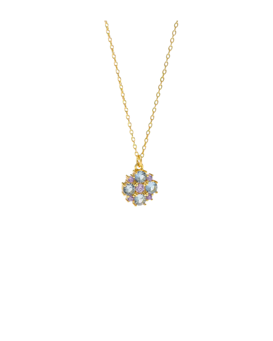 COLLANA FIORE TURCHESE