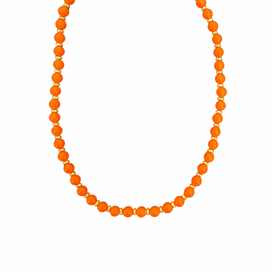 COLLANA PERLE ARANCIO
